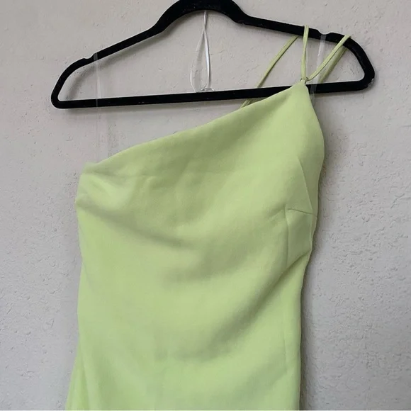 House of CB ‘Alessia’ Lime Feathered Midi Dress NWOT size XS‎ $299 - Picture 10 of 16